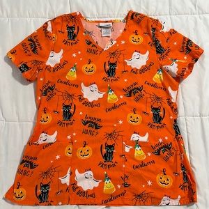 Women’s Halloween Medical /Nurse Scrub Top - Medium